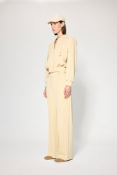 CROPPED BOMBER WITH SHOULDER PADS